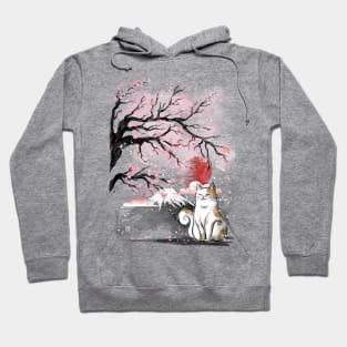 Sakura cat Hoodie